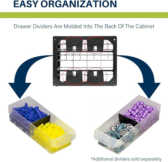 Akro-Mils 64-Drawer Plastic Drawer Storage Cabinet - Image 6