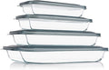 KOMUEE 8 Pieces Glass Baking Dish by KOMUEEUS