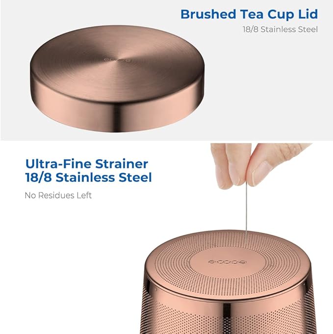 ecooe Tea Infuser Mug 16.9oz Glass Tea Cup - Image 3