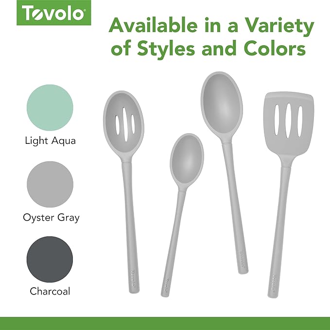 Tovolo Flex Core Silicone Slotted Deep Spoon - Image 4