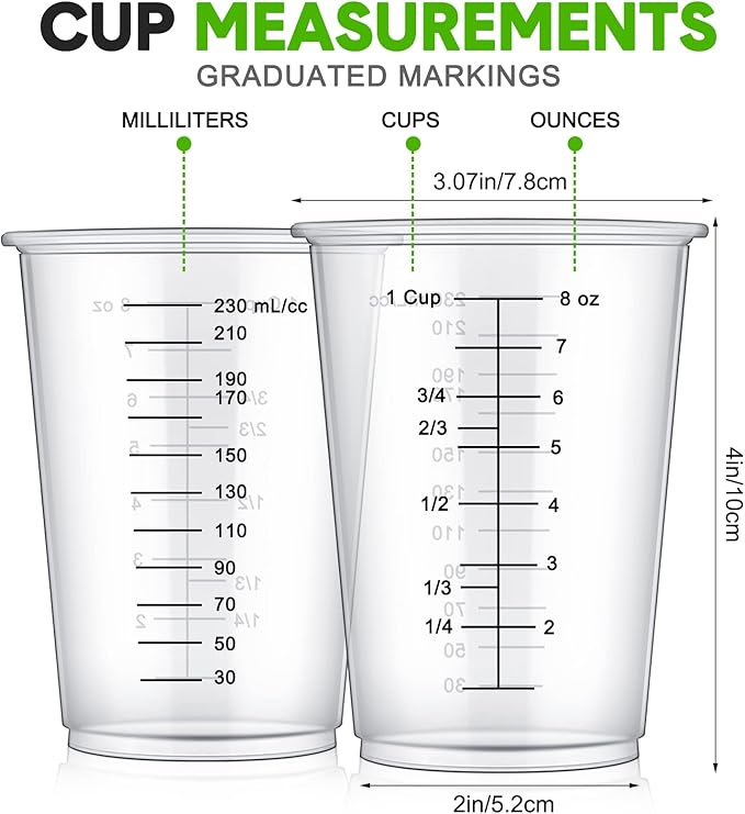Yunsailing 400 Pack Disposable Measuring Cups - Image 2