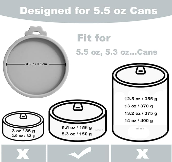 Comtim Cat Food Can Covers Lids - Image 2