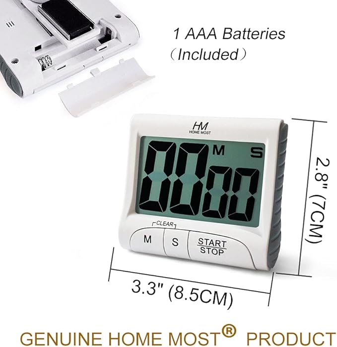 3" Large Display Kitchen Timer - Image 6