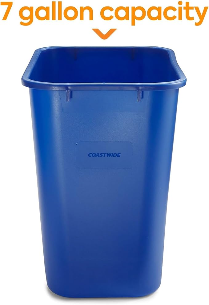 COASTWIDE Professional Plastic Indoor Recycling Wastebasket Without Lid - Image 2