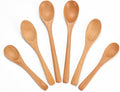 6 Piece Small Wooden Spoons Set by Unknown