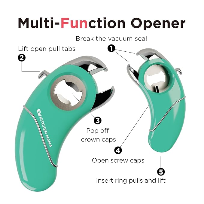 Kitchen Mama Epic One Multifunction Opener: Magnetic Bottle Opener, Beer Soda - Image 2