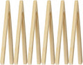 HIC Kitchen Toast Tongs, Natural Bamboo, 6.5-Inches by HIC