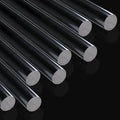8pcs Acrylic Clay Roller, Plastic Clear Round Tube Roller Pin Polymer Clay Tools by Unknown