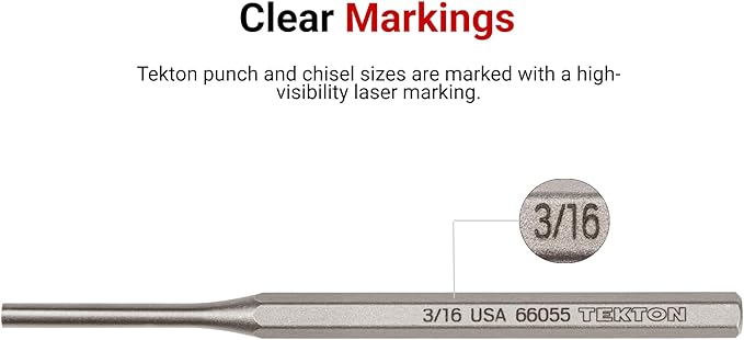 TEKTON 1/4 Inch Alignment Punch | 66177 | Made in USA - Image 5
