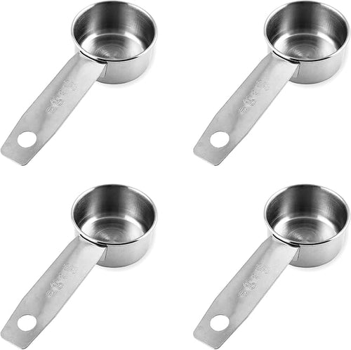 1/8 Cup Stainless Steel Measuring Cup | Sturdy Metal 30 ml | 30 cc | 1 oz | by Knupp+Co.