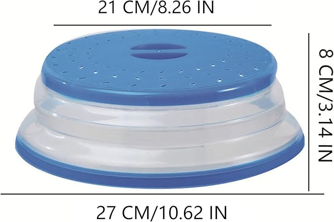 Collapsible Microwave Splatter Cover, 10.5 Inch, Dishwasher-safe, Microwave - Image 2