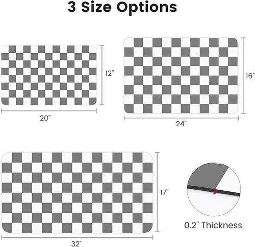 12" x 20" Checkered Dish Drying Mat - Image 2