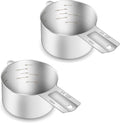 2PCS 3/4Cup Single Measuring Cup, Etched Inner Scale Stainless Steel Measure by BERYLER