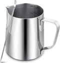 Milk Frothing Pitcher, Milk Steaming Frother Cup, Barista Cappuccino Latte Art by LifHap