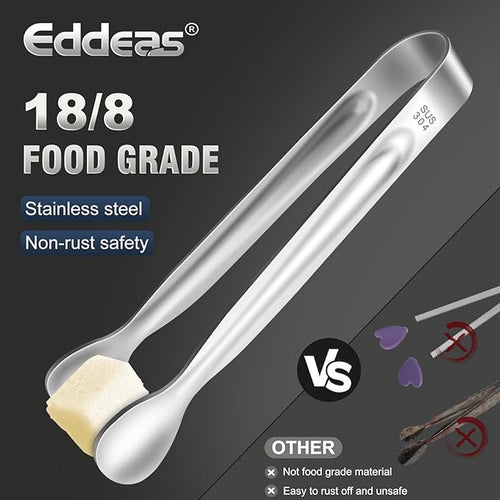 12 PCS Mini Serving Tongs, 6 Inch Small Sugar Tongs, Stainless steel Small - Image 2
