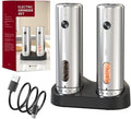 Upgraded Larger 110ml CapacityElectric Salt & Pepper Grinder Set of 2 by HappyThanksgivingDay