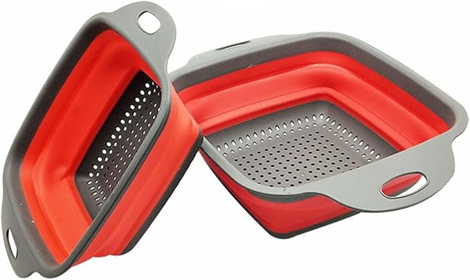 2 PCS Collapsible Colander, Collapsible Strainers by DQZSY