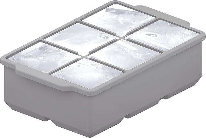 KitchFort Large Silicone Ice Cube Tray, Easy Release 2" Big Ice Cubes - Image 4