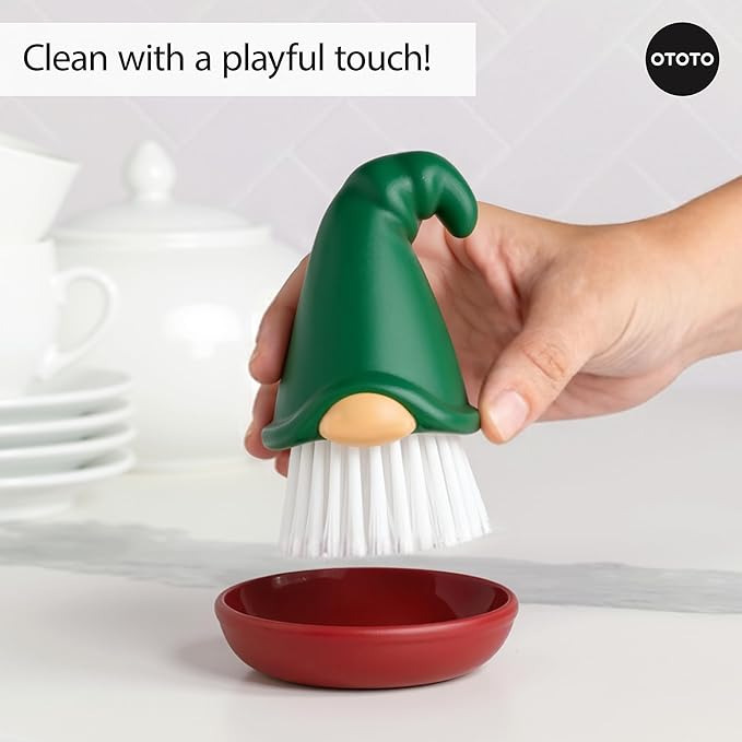 New! Beardy Gnome Dish Brush by Ototo - Image 6
