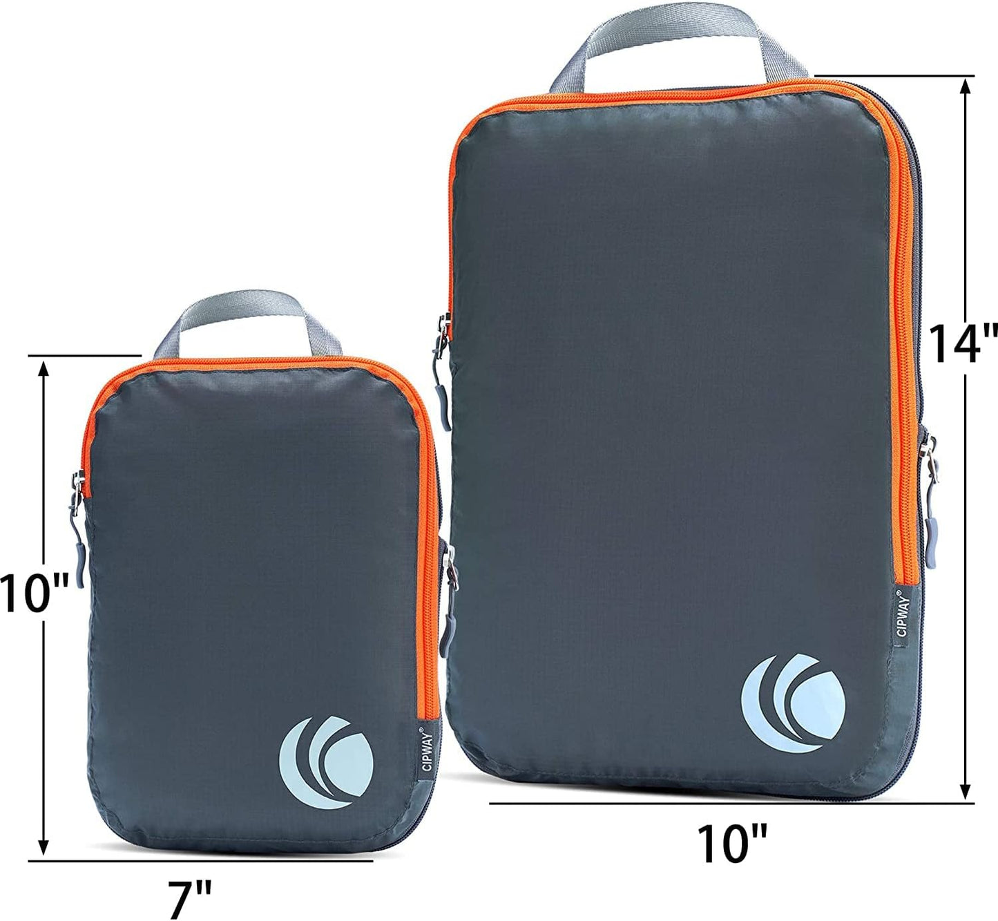 Cipway Compression Packing Cubes Set, Ultralight Expandable Travel Packing Organizers for Carry on Luggage (Grey 6pcs)