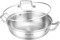 Delarlo Tri-Ply Stainless Steel 13 inch Everyday Pan by DELARLOCOOKWARE