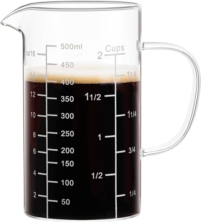 PARACITY 2 Cup Glass Measuring Cup, Liquid Measuring Cups by PARACITY