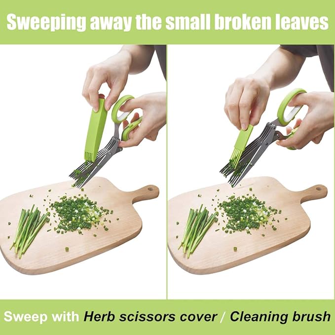 5-Blade Herb Cutter Scissors - Image 5