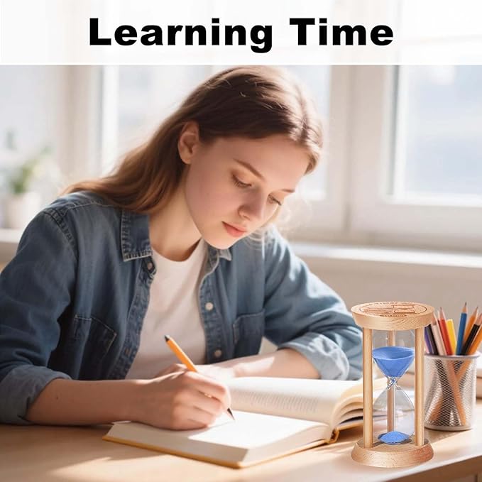 3 Minute Sand Timer, 3 Min Wooden Hourglass, Wood Mini Sand Clock, Three Minute - Image 7