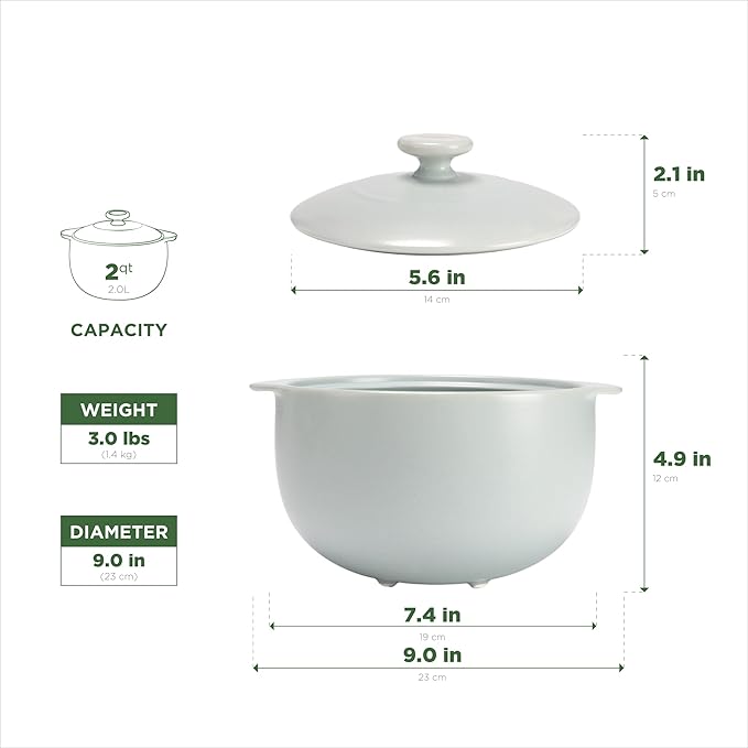 MINH LONG 2-Qt Porcelain Dutch Oven - Image 7