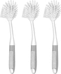 SetSail Dish Brush with Handle, 3 Pack Stiff Bristles Dish Scrubber with by SetSail