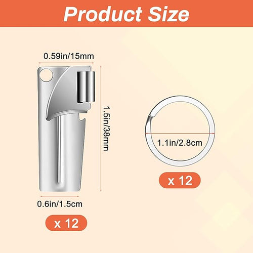 12 Pieces Military Style Can Openers - Image 2