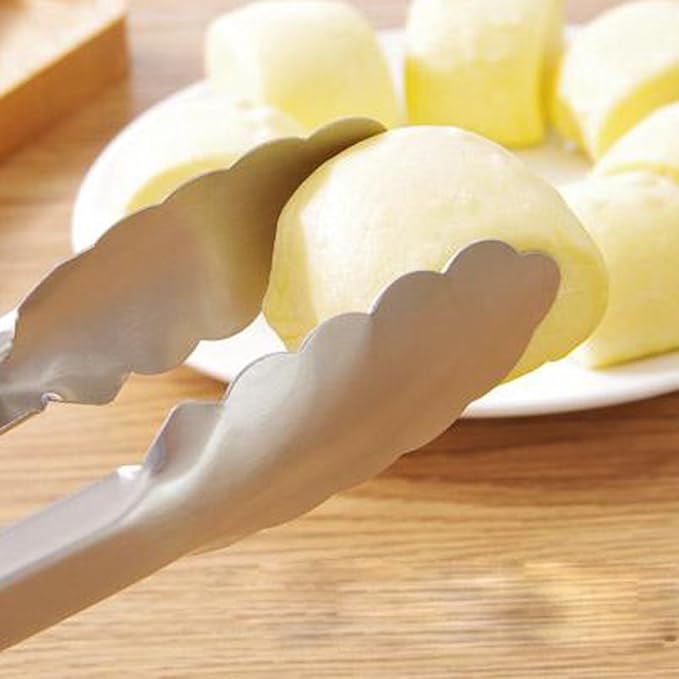 304 Stainless Steel Kitchen Cooking Tongs - Image 6