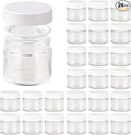 2oz Jars with Lids, Hoa Kinh 24 Pack Clear Glass Jars with Lids Empty Cosmetic by HoaKinh