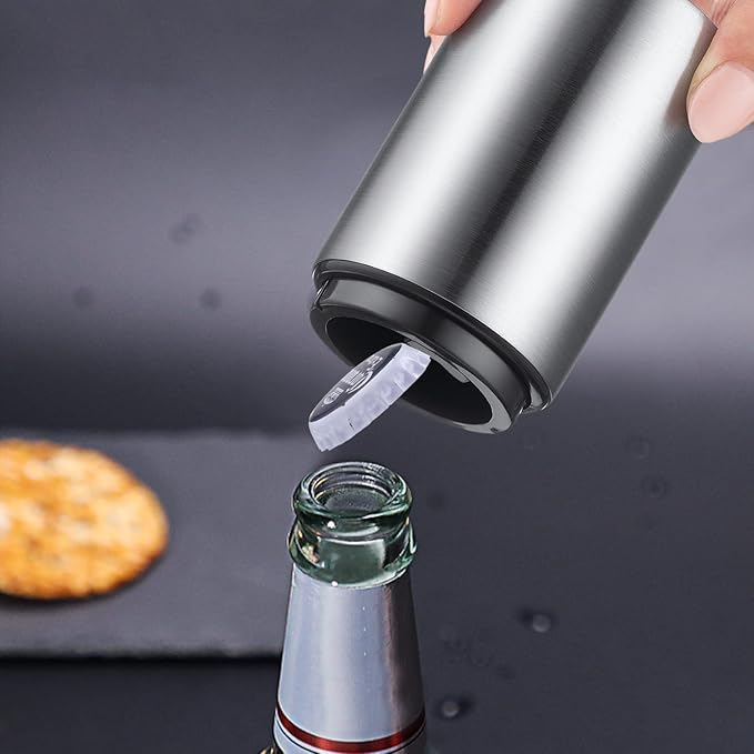 2PCS Premium Beer Bottle Opener, Automatic Stainless Steel Quick Pop the Top - Image 6