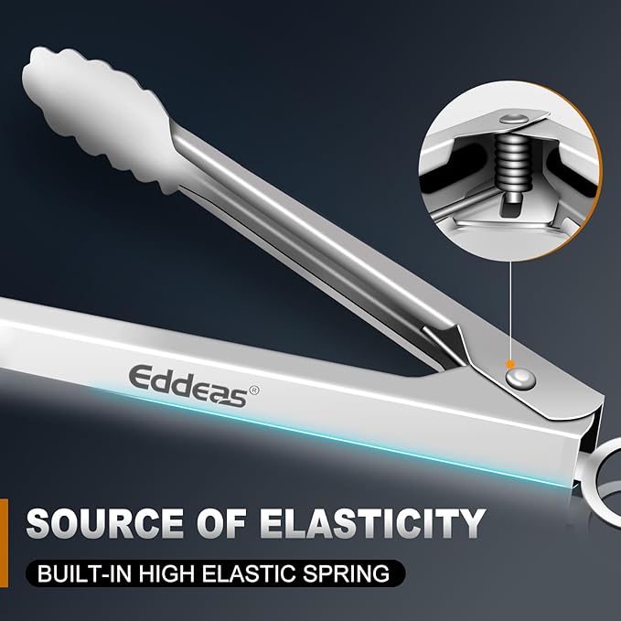 Eddeas All Metal Tongs For Cooking - Image 4
