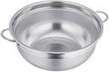 TeamFar Colander, 3qt Colander Strainer Stainless Steel, Solid Handle & by TeamFar