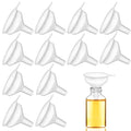 12 Pack Small Funnels for Kitchen use Filling Bottles Clear Polyethylene Funnel by SBYURE
