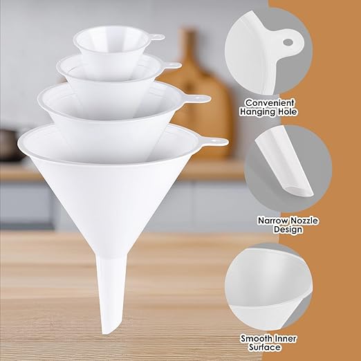 4 PCS Plastic Kitchen Funnel Set - Image 5