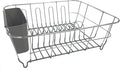 Dish Drying Rack & Cutlery Holder 2 Piece Set Compact Sink-Fitting Dish Drainer by SweetHomeCollection