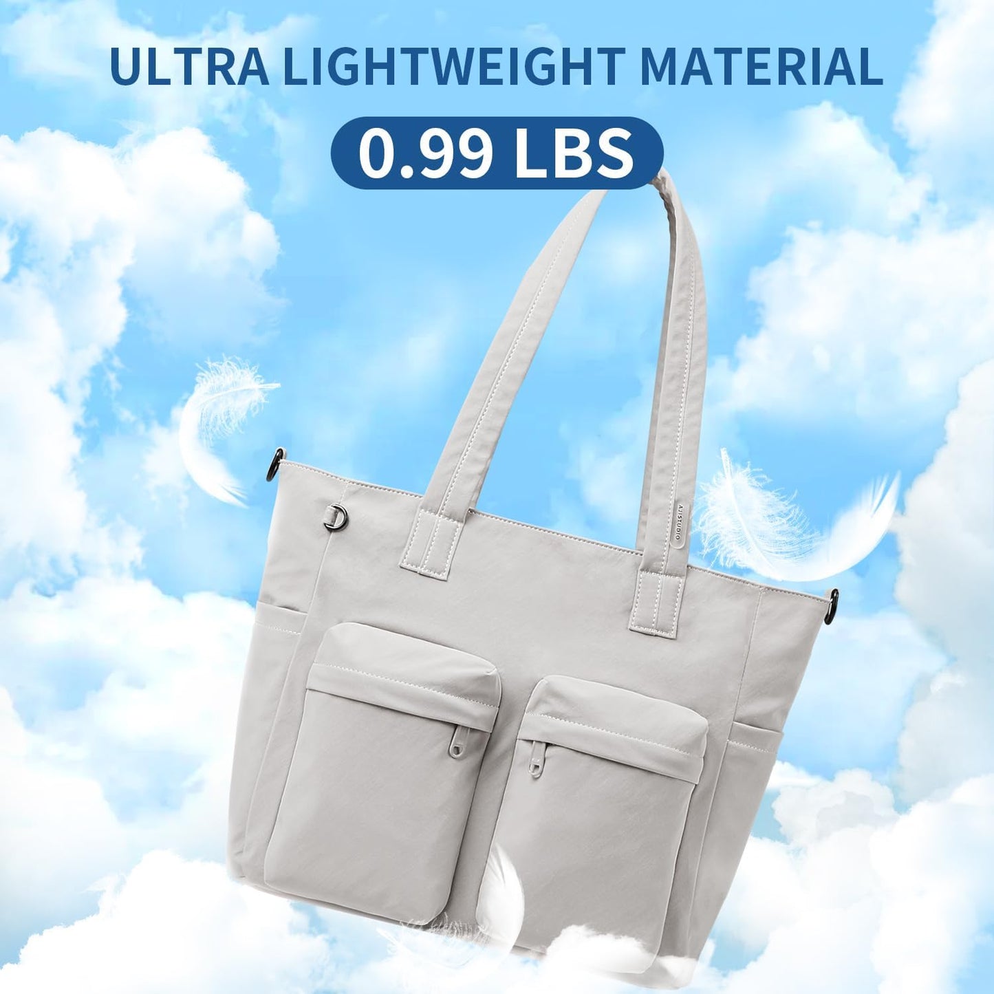 aji Tote Bag for women work, Water-Resistant Tote Bag with Multi Pockets,for Work/Travel/College/Daily