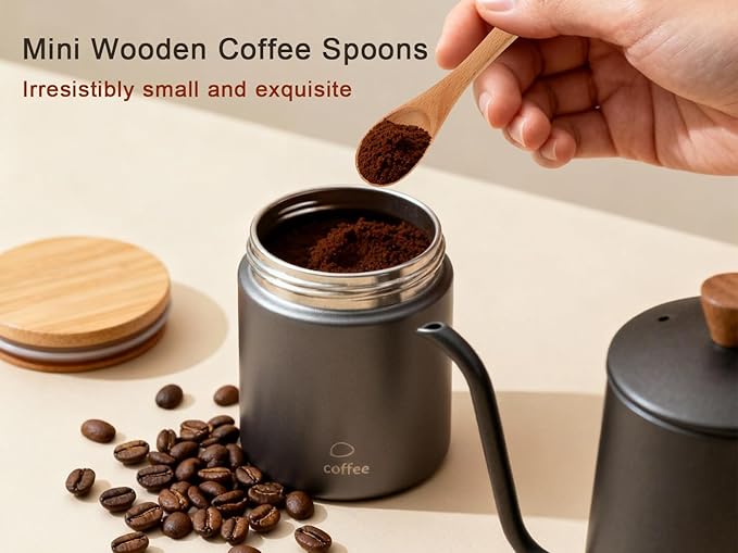 6 Piece Small Wooden Spoons Set - Image 8