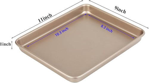 11 Inch Baking Sheets Pan Nonstick Set of 2, Walooza Cookie Sheet Replacement - Image 2