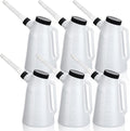 Mifoci 6 Pack 2 Quart Oil Measuring Containers, Translucent Plastic Oil by Mifoci