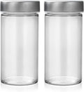 2 Pcs Glass Spice Jars/Bottles - 3oz Empty Round Spice Containers by Tianifa