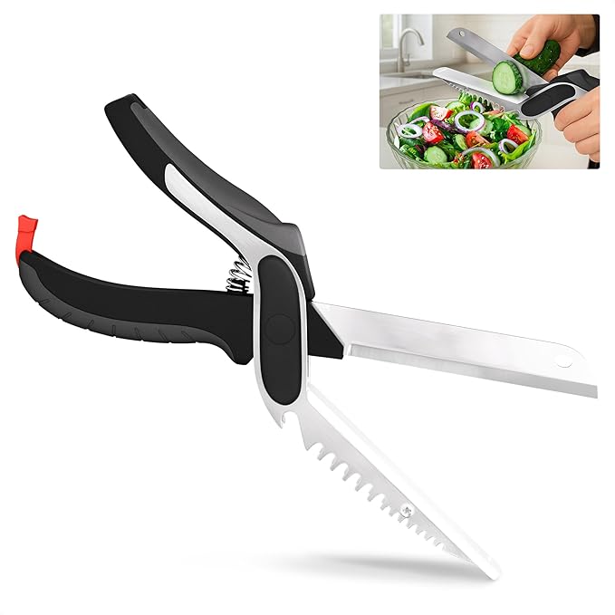 6-in-1 Cutting Board Scissors for Meat & Vegetables by LIBERHAUS