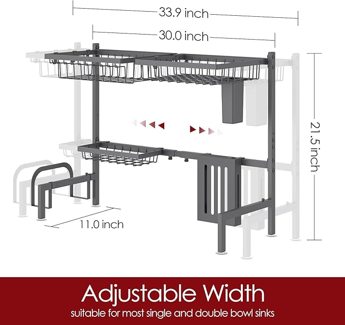 Sakugi Over The Sink Dish Drying Rack - Image 3