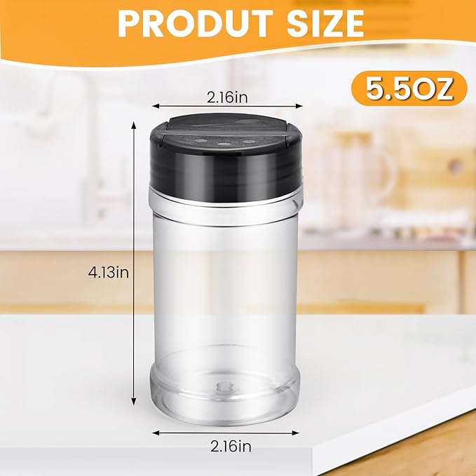 36pcs 5.5oz plastic spice jars - Image 2