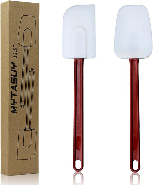 14 INCH Silicone Spatulas Heat Resistant Heavy Duty Rubber Spatulas Commercial by MYTASUY
