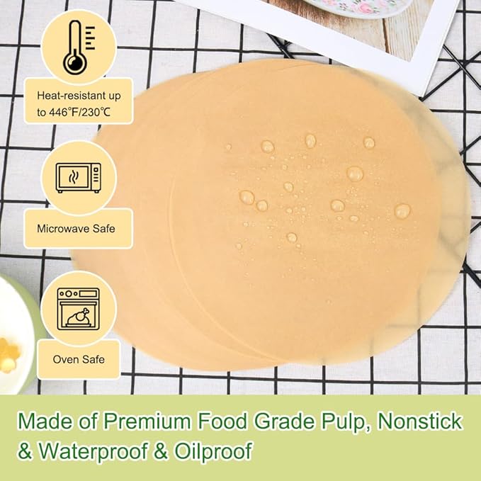 BOYAN Parchment Paper Rounds, Non Stick 9 Inch Parchment Paper - Image 3