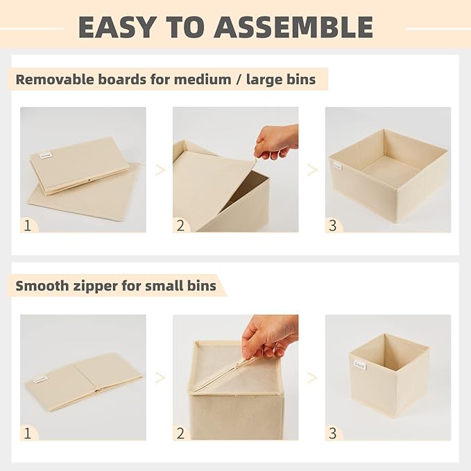Criusia Drawer Organizer Clothes, 8 Pack Underwear Drawer Organizer, Foldable - Image 4